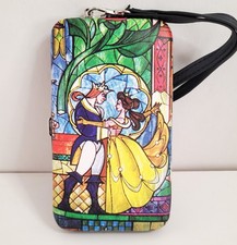 Disney La Bella y la Bestia Tech Estuche Billetera iPhone 4/5 Muñequera - Nuevo