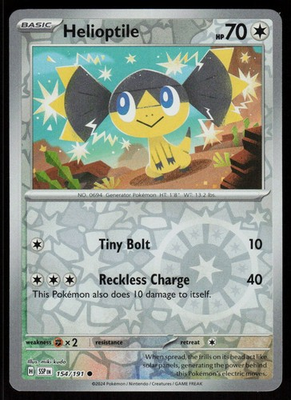 #ad #ad Helioptile 154 191 Common Surging Sparks Pokemon Reverse Holo Near Mint $0.99