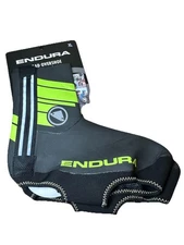 Endura Road Cycling Overshoes Yellow Waterproof Reflective Shoe Cover - XL