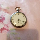 RARE VINTAGE ANTIQUE GunMetal Omega Pocket Watch. working .