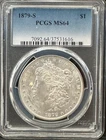 1879-S Morgan Dollar PCGS MS64