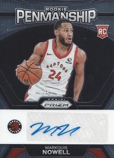 Markquis Nowell 2023-24 Panini Prizm Rookie Penmanship Autograph Rookie Card