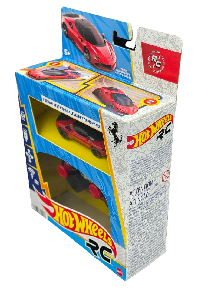 Hot Wheels 2025 HW RC Red Ferrari SF90 Stradale Assetto Fiorano 2.4 GHz - Image 4 of 4