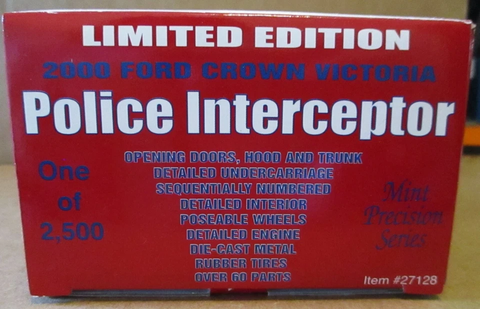 2000 Ford Crown Victoria Wisconsin State Police Car 1:43 Precision Toy Gearbox - Image 4 of 4
