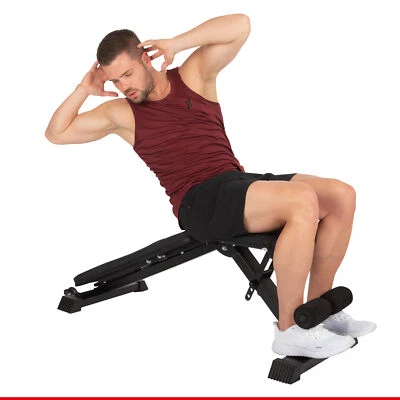 HAMMER Hantelbank Force 2.0, Multifunktion, Schrägbank, Fitnessbank, Flachbank