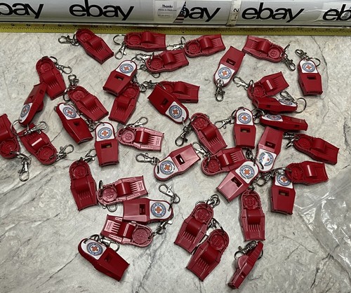 Whistles For Life Safety Whistle Portachiavi Sopravvivenza U.S.A. Lotto 10 escursioni da campeggio - Foto 4 di 10