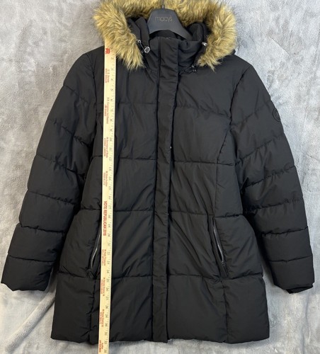 ZEROXPOSUR Women’s Serena Quilted Coat Black NWT Sz XXL Faux Fur MSRP$200 - Picture 4 of 14