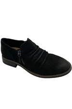 Clarks Collection Leather Side Zip Shooties Camzin Pace Black