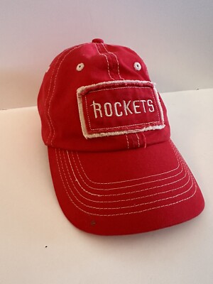 Houston Rockets Patch Hat Rare Hermann Memorial Stylish Velc Adjuster