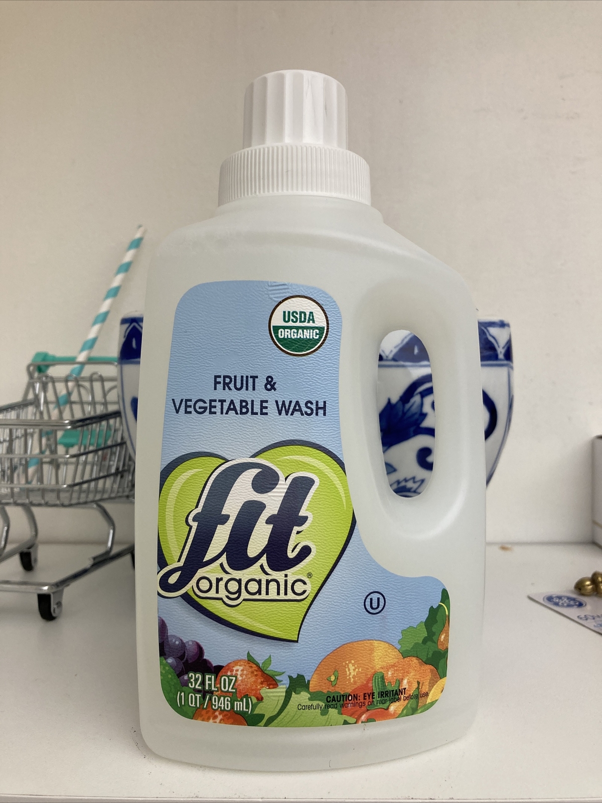 Fit Organic Produce Wash Soaker, Fruit & Vegetable Wash Removes