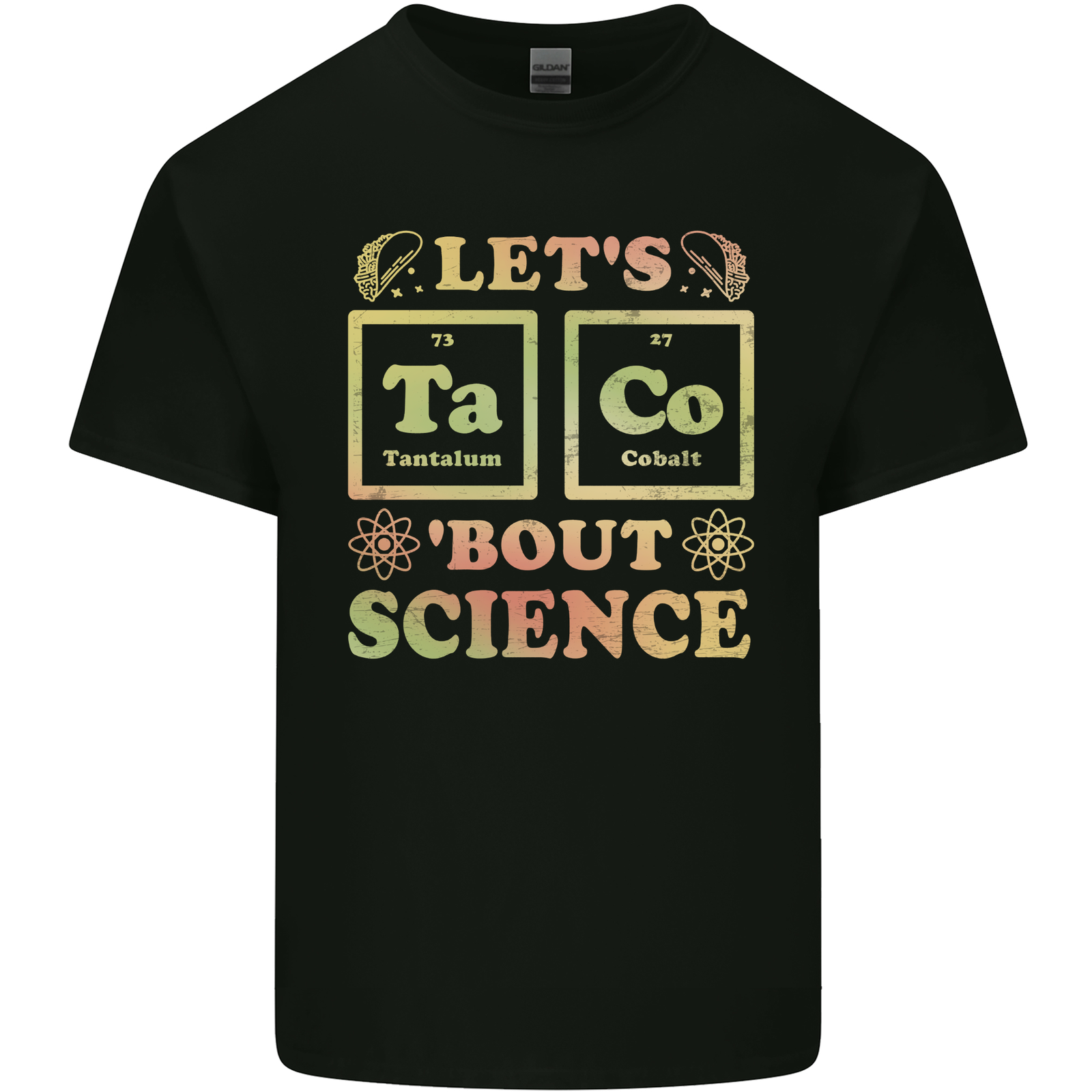Let's Taco Bout Science Periodic Table Funny Mens Cotton T-Shirt Tee Top