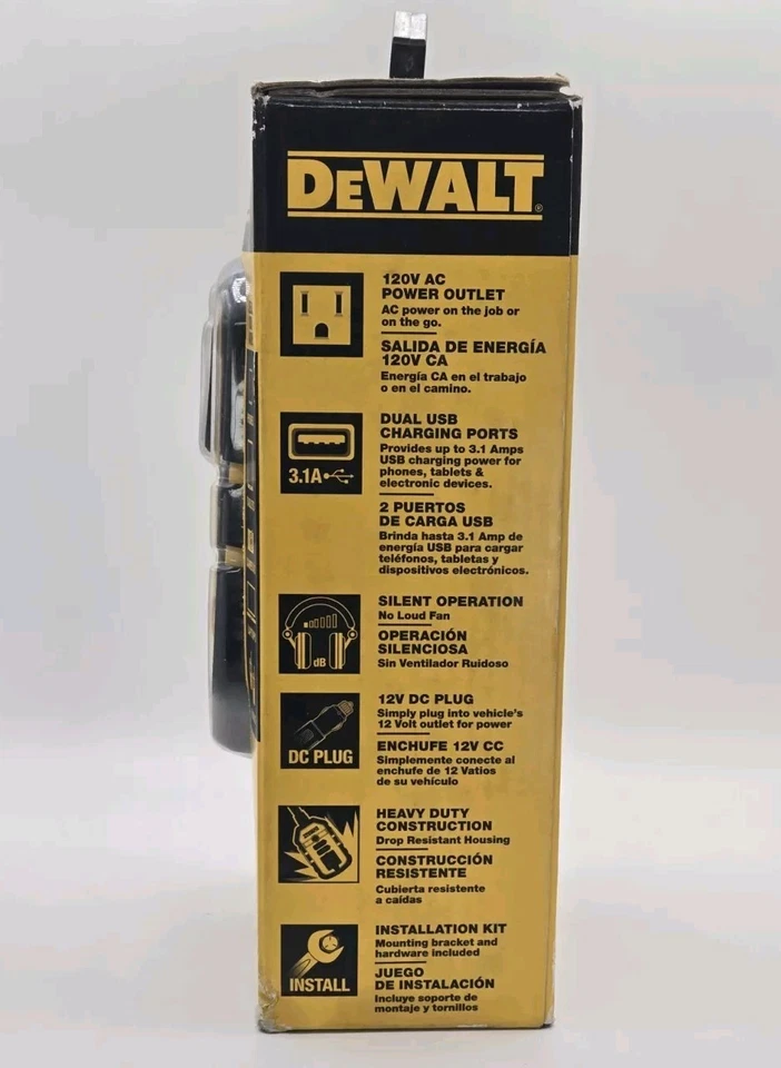 DeWALT DXAEPI140 Power Inverter 12VDC, 120VAC, 140 WATT - Image 4 of 4