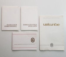 DDR Urkunden Konvolut LDPD Liberal Demokratische Partei Deutschlands blanco