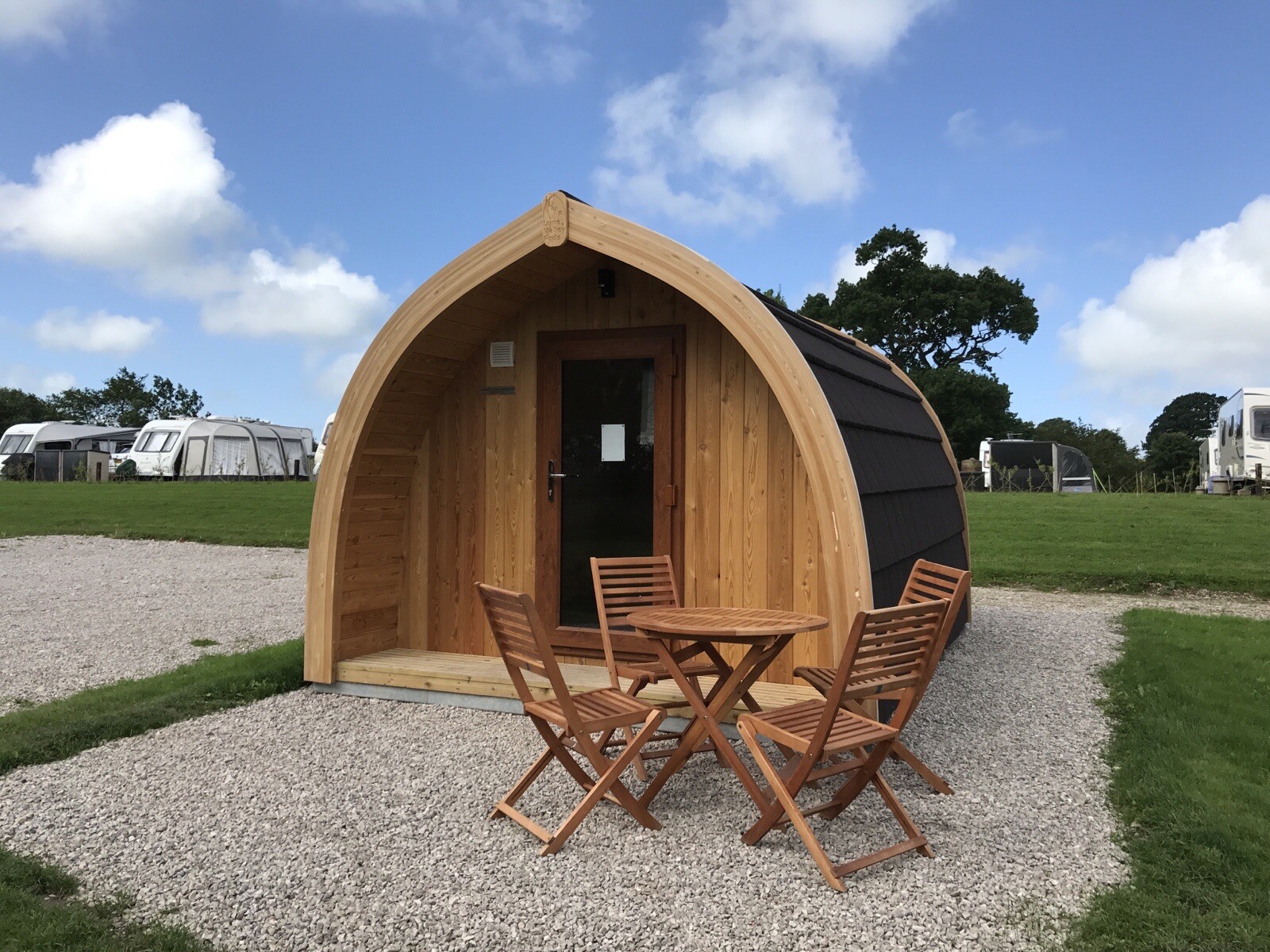 Bespoke Luxury Camping Pod, Glamping Pod, With Beds And Small Kitchen