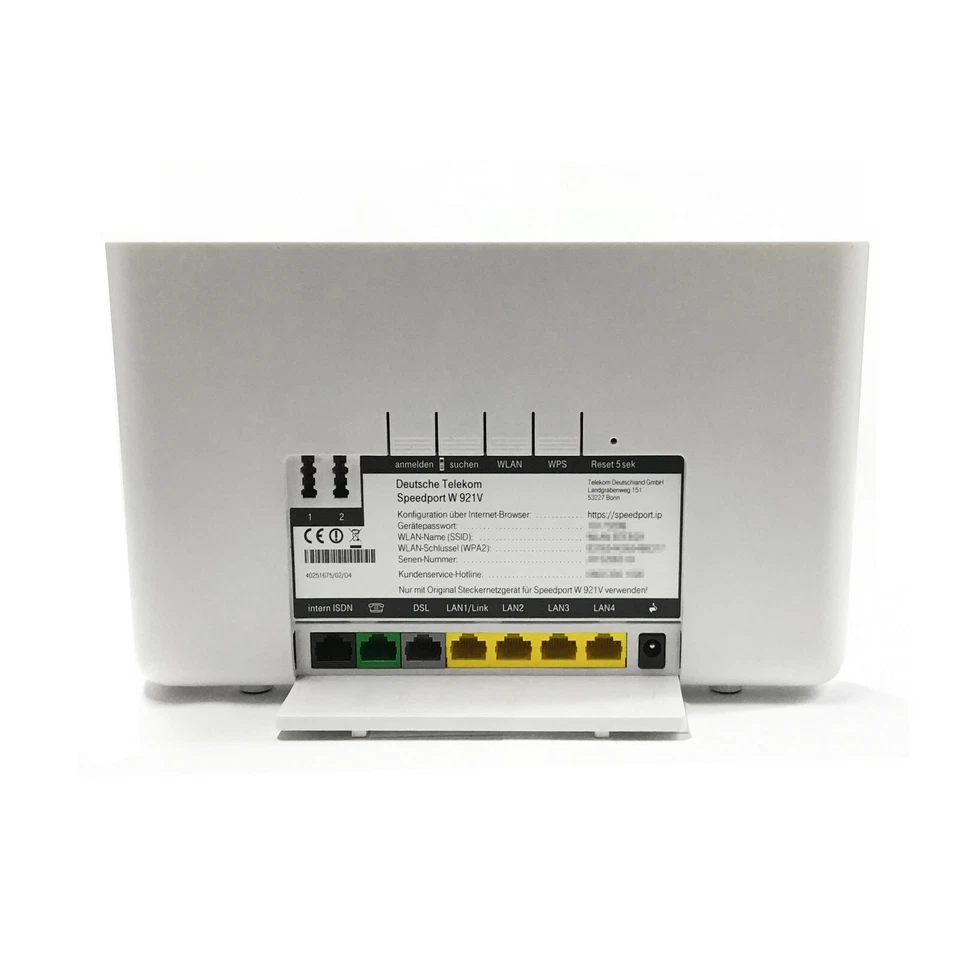 Telekom Speedport W921V WLAN Router DSL IP-Anschluss Splitterlos 1GBit/s 22 - Bild 2 von 2