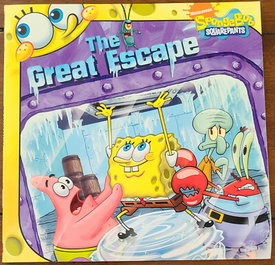 SpongeBob Squarepants THE GREAT ESCAPE by Emily Sollinger (PB 2009) Nickelodeon