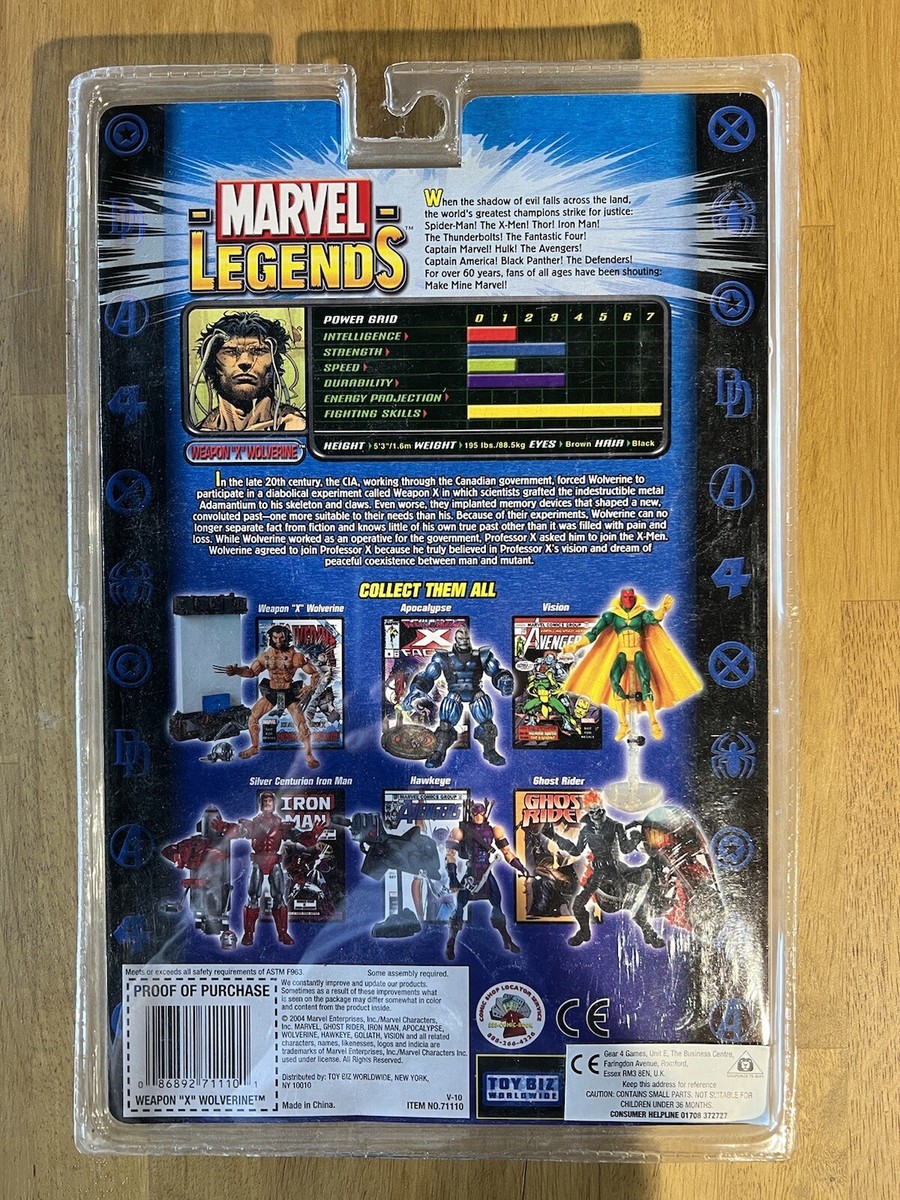 Marvel Legends Weapon X Wolverine Toy Biz Series 7 Figurine X-Men Scellée
