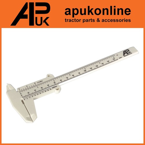 2x APUK Vernier Caliper Scale White Plastic Measuring Gauge Tool Ruler Precision - Picture 2 of 6