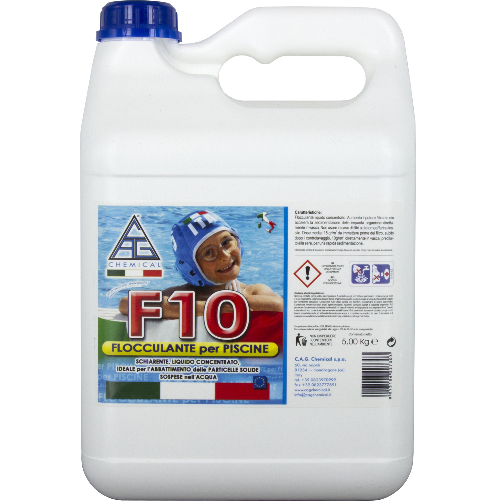 Flocculante Lt 5  Per Piscine Fuoriterra Interrate Pulizia Acqua Limpida