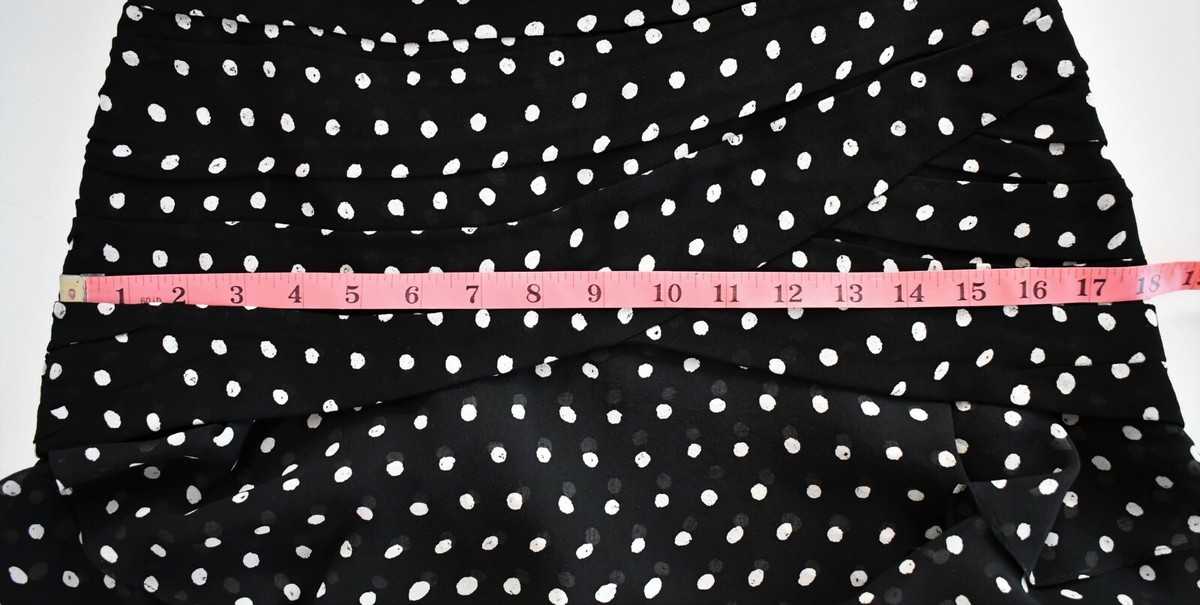 🆕️ $1690 Auth SAINT LAURENT Paris Black White POLKA DOT