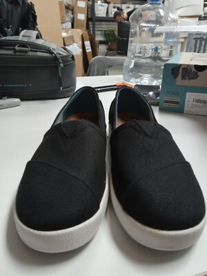 TOMS Black Coated Canvas Women's Classic 10006322 Size 7.5