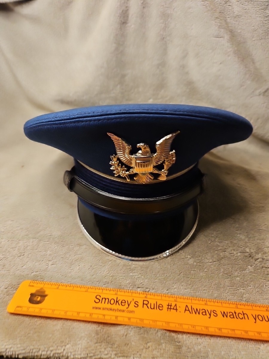 Bernard Cap Company Air Force Blue Dress Cap Men's Size 22-1/2