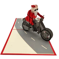 Santa  Christmas, Pop Up Card, 3D Popup Greeting Card