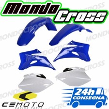 Kit plastiche CEMOTO Blu yam98 Bianco YAMAHA YZ F YZF 450 2009 (09)!