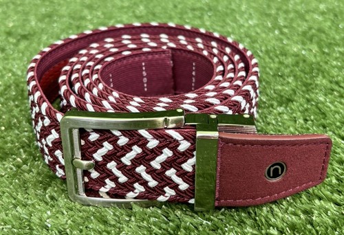 Nexbelt Braided Ratchet Maroon Golf Belt NEW Fits up to 50" waist
