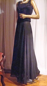 velvet combination dress