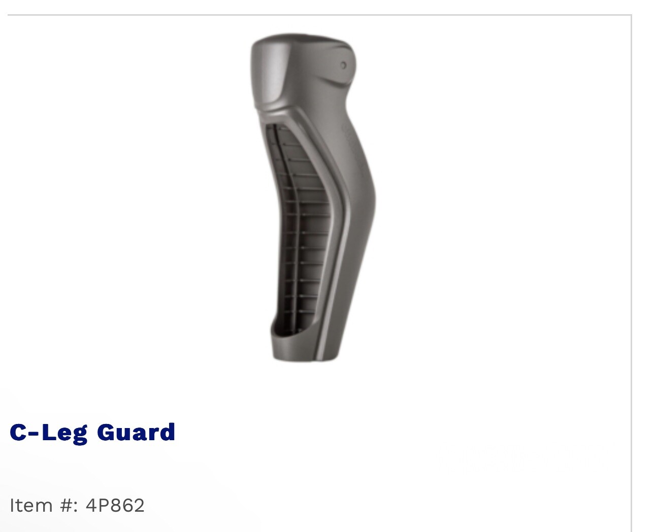 OTTOBOCK Otto Bock Cleg C-leg Prosthetic Knee Cover And Shield. 4P862 ...