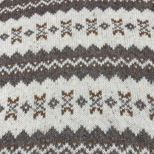 Vintage St Johns Bay Wool Blend Sweater Mens XL Fair Isle Henley Grandpa Heavy - Picture 23 of 24