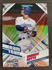 2021 Topps Stadium Club Chrome Mookie Betts Beam Team WAVE Refractor SP BTC-23