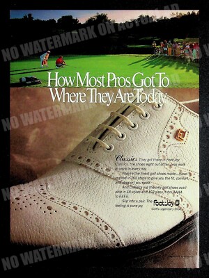 Foot-Joy Golf Shoes 1989 Trade Print Magazine Ad Poster ADVERT