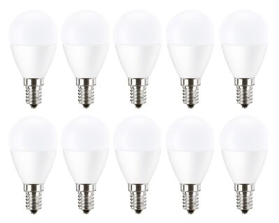10er Pack Attralux LED E14 G45 Tropfenform 5,5W = 40W 470lm 230V Warmweiß 2700K