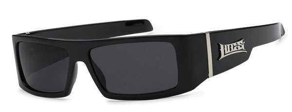 Occhiali Da Sole Piatti Locs LC81 Stile Biker Uomo Occhiali Da Sole Locs OG Cholo Flat Top - Stile Gangster/Biker, Montatura Bianca, Lenti Nere UV400 Occhiali Da Sole Locs Piatti - Foto 7