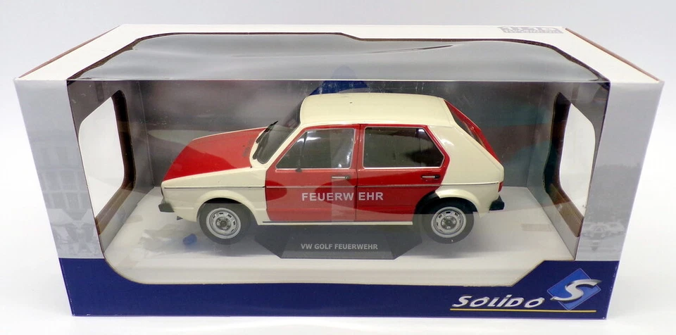Solido 1/18 Scale Police Car S1800207 - Volkswagen Golf - Feuerwehr - Image 4 of 4