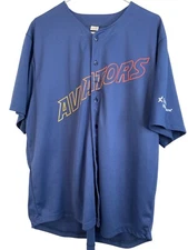 Adult XL Las Vegas Aviators Baseball Jersey Success Promotions Blue EUC 8209