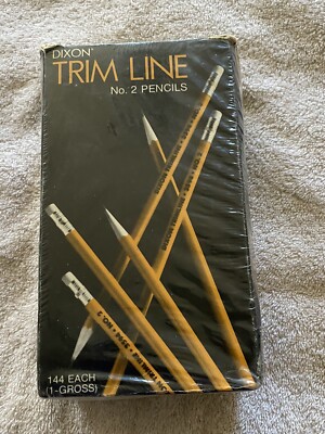 Jospeh Dixon Vintage Trimline No 2 #3594 Pencils 144 Made in the USA Sealed Box