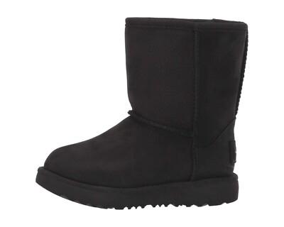 UGG Z84109 Kids Black Classic Short II Waterproof Boot Size US 12