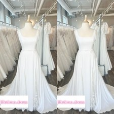 Beach Wedding Dresses Newest Chiffon Simple 2025 Elegant Sleeveless Bridal Gowns