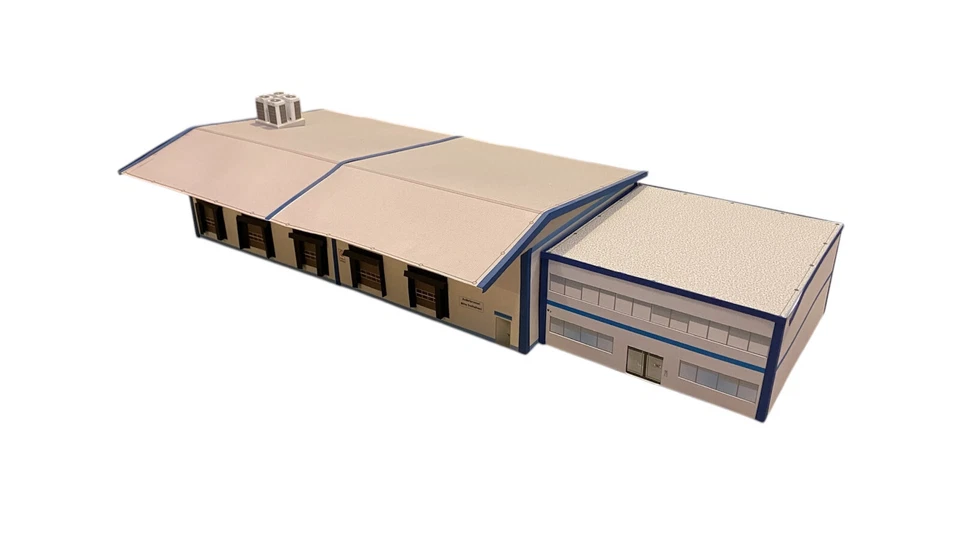 HO/1:87 Logistikzentrum / Spedition Set 2 Kartonmodellbausatz