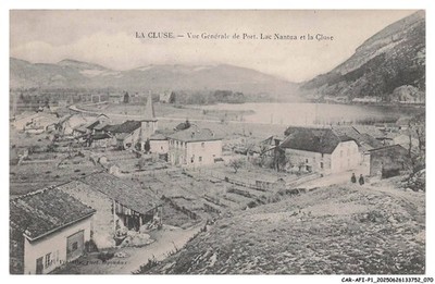 CAR-AFIP1-0036-01 - LA CLUSE - Hafenübersicht - Nantua-See und die Cluse