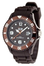 Authentic Ice Watch, Dark Chocolate Dial 48MM Men's Quartz Watch, Silicone Band