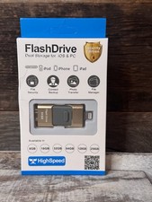 Dual Storage Flash Drive for iOS Lightning  PC 64 GB   New in Box