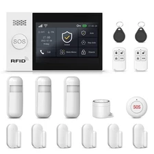 Home Security Alarm System with App Real-time Alerts,16 Piece Kits Door Alarm...