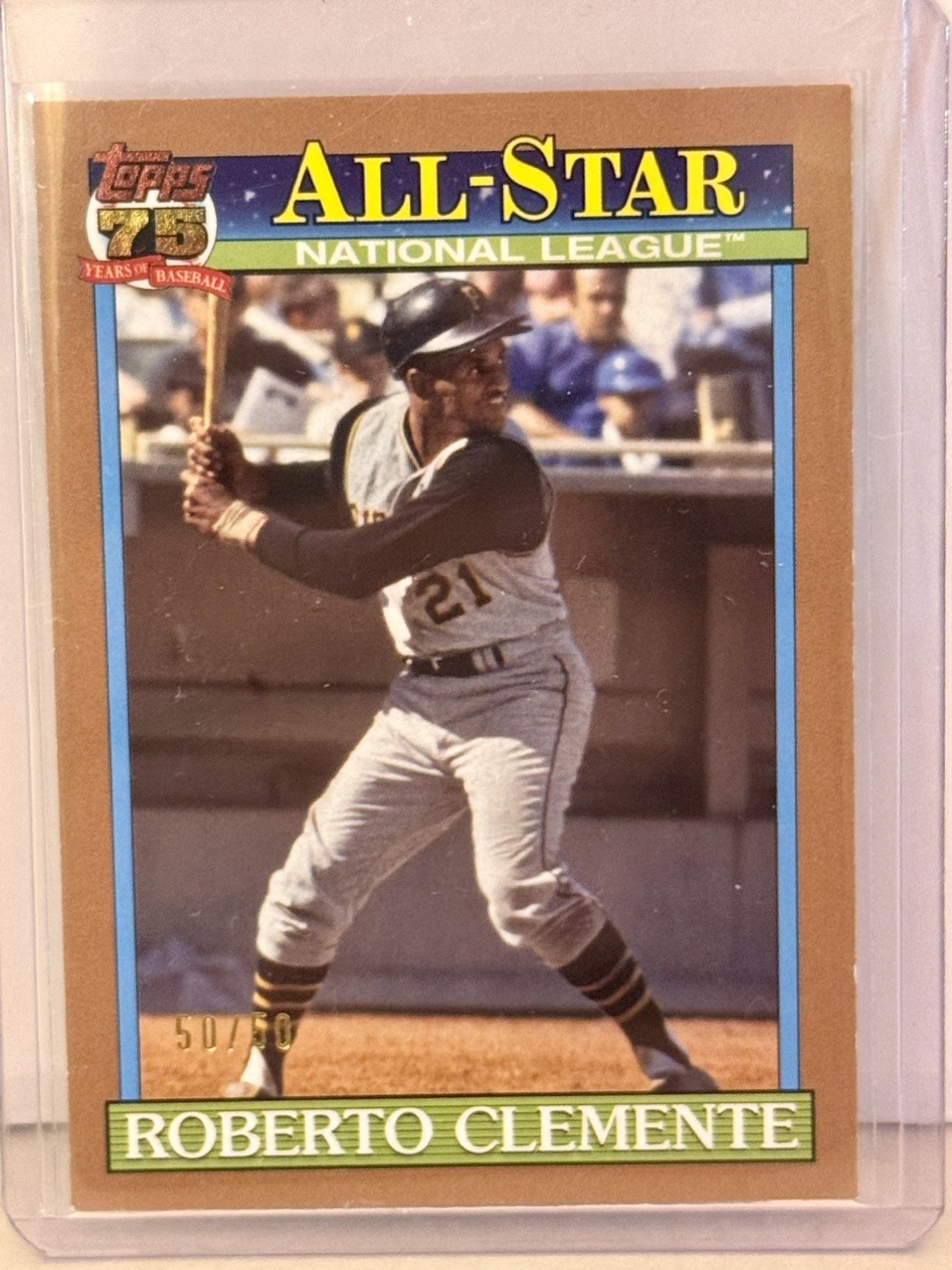 2026 Topps Series 2 Roberto Clemente 1991 Topps All-Stars #91AS-25 Gold 50/50