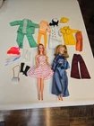 Lot Of Vintage Barbie Dolls And Clothes With Accessories 1960-1970. See Pics
