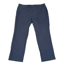 Lauren Ralph Lauren Men's Dress Pants 42 x 30 Navy Blue 100 Wool Plaid Slacks