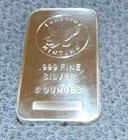 Sunshine Mint 5 oz .999 Fine Silver Bar, Bullion free shipping